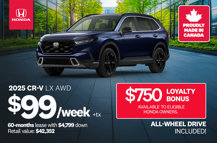 Bannière de Promotion CR-V 2025